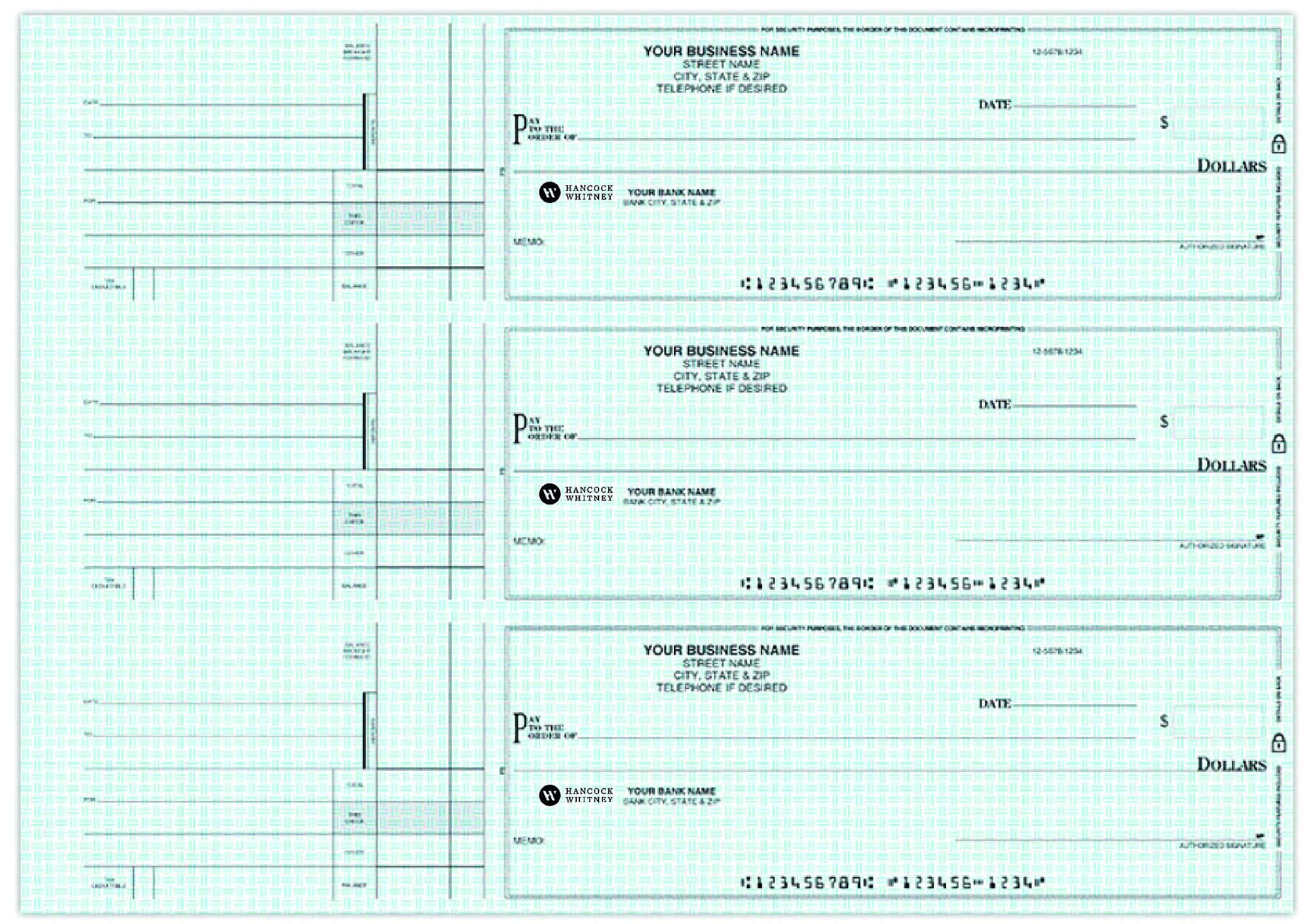 Hancock Whitney Checks - Order Checks Online - Check Print