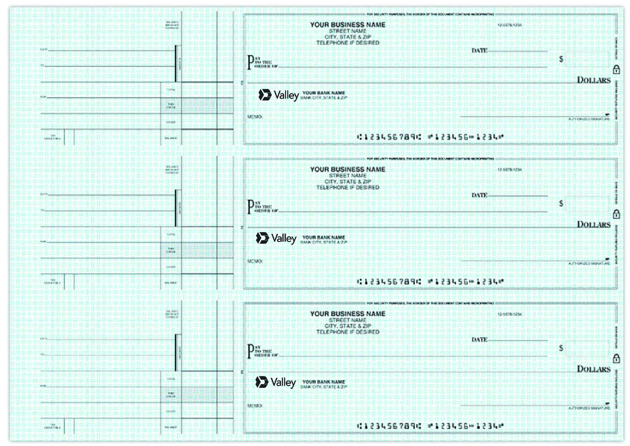 Valley National Bank Checks - Order Checks Online - Check Print