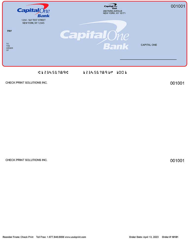 Capital One Checks - Order Checks Online - Check Print