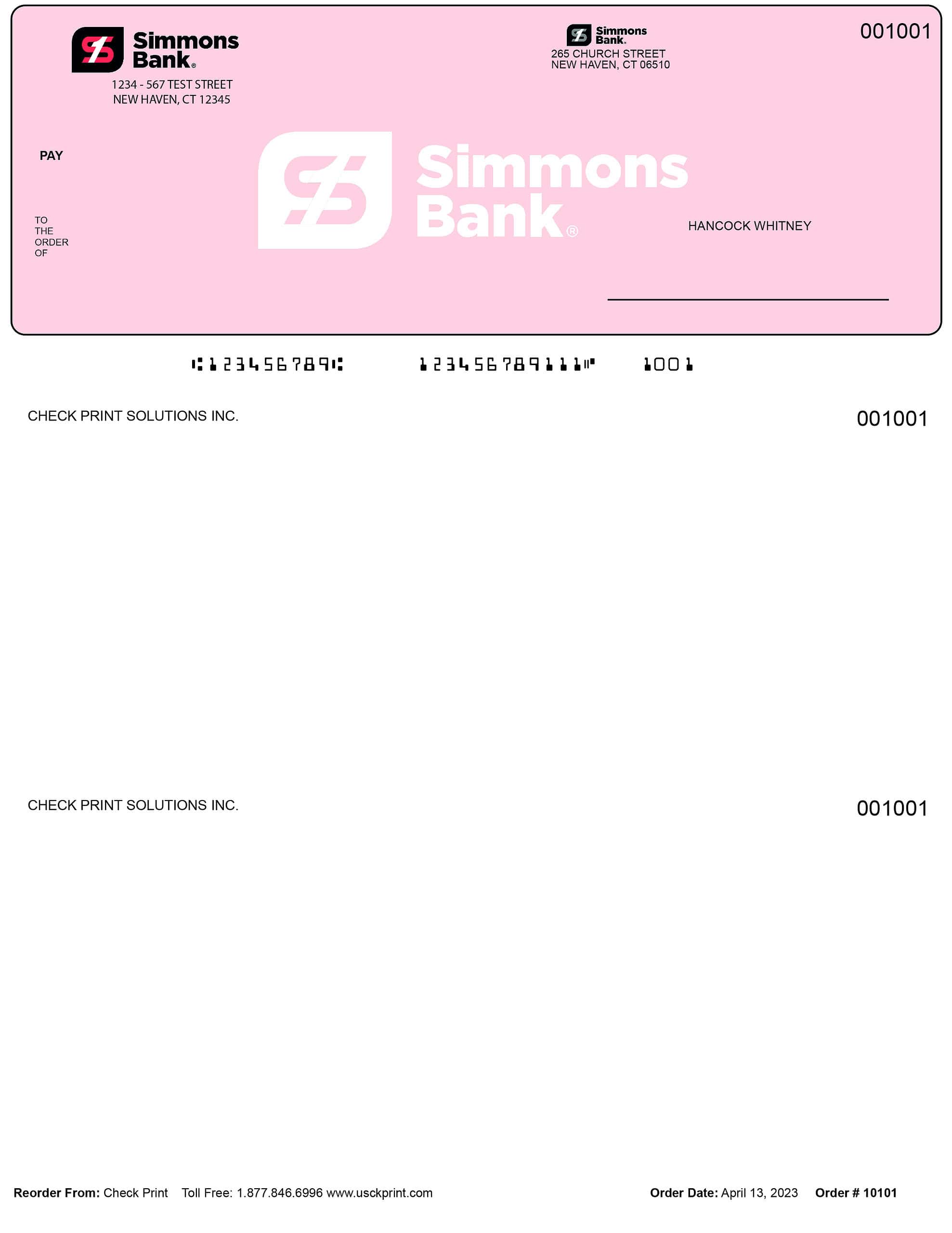 Simmons Bank Checks - Order Checks Online - Check Print